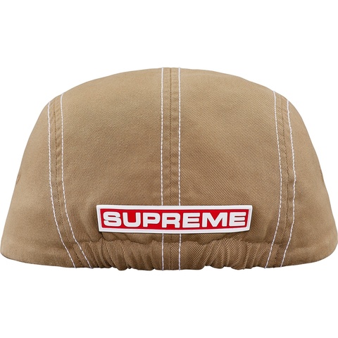 Supreme Fitted Rear Patch Camp Cap - Tan