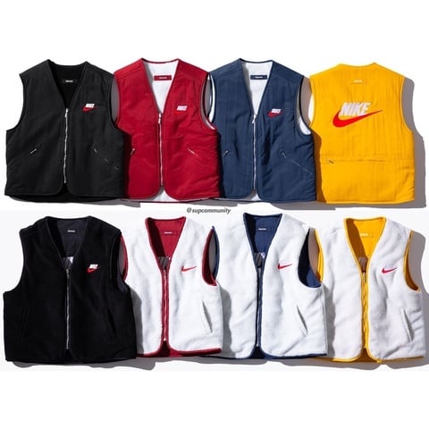 Supreme®/Nike® Reversible Nylon Sherpa Vest - Supreme