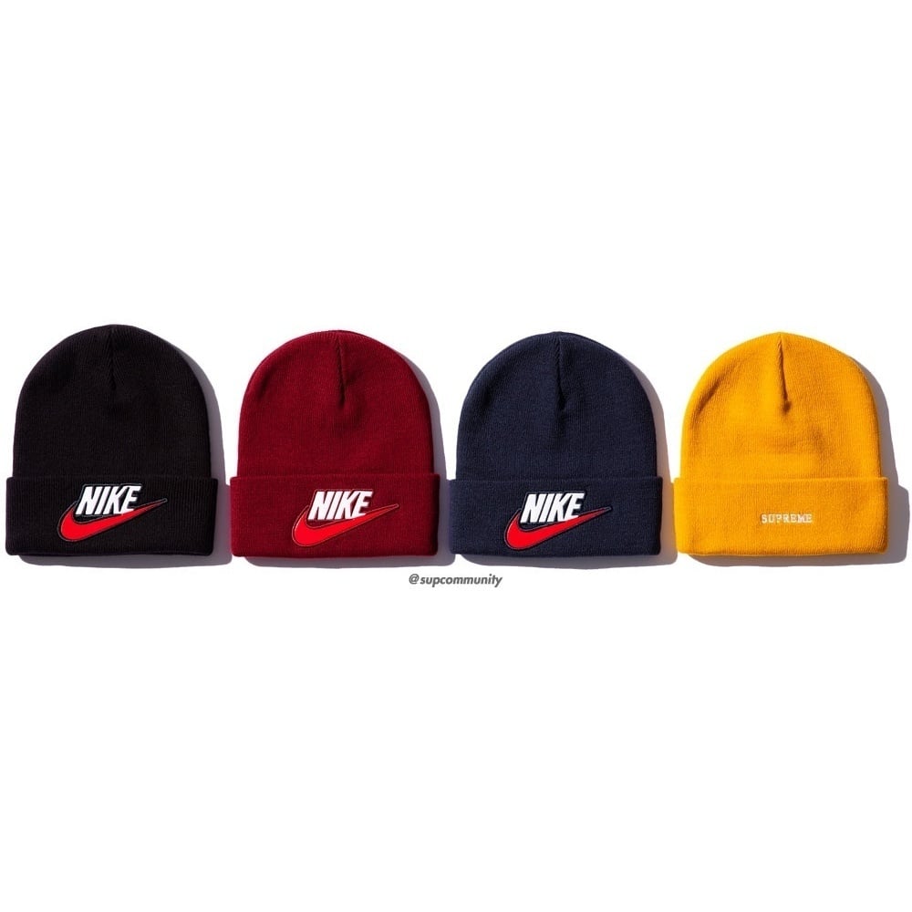 supreme nike beanie black