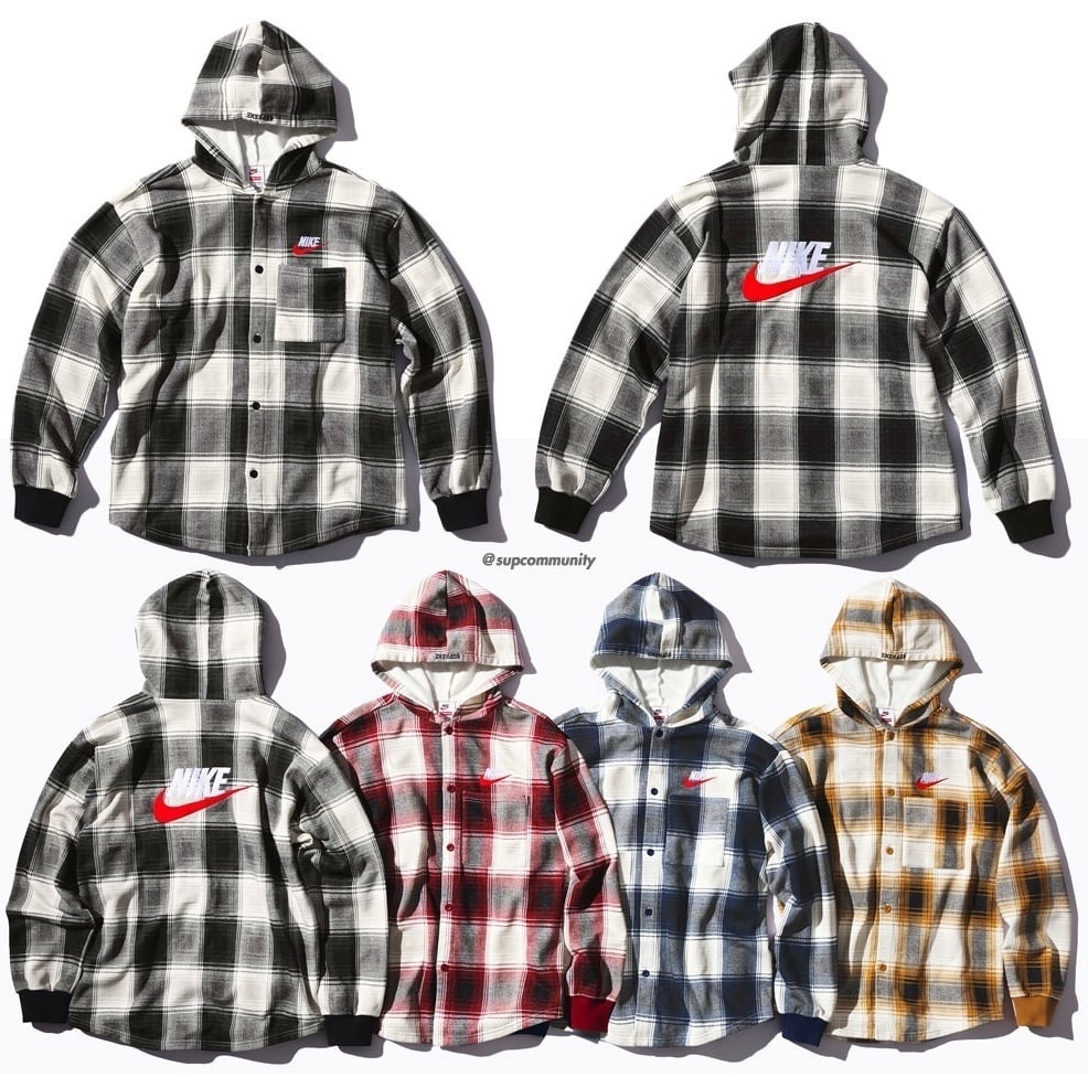 nike plaid hoodie