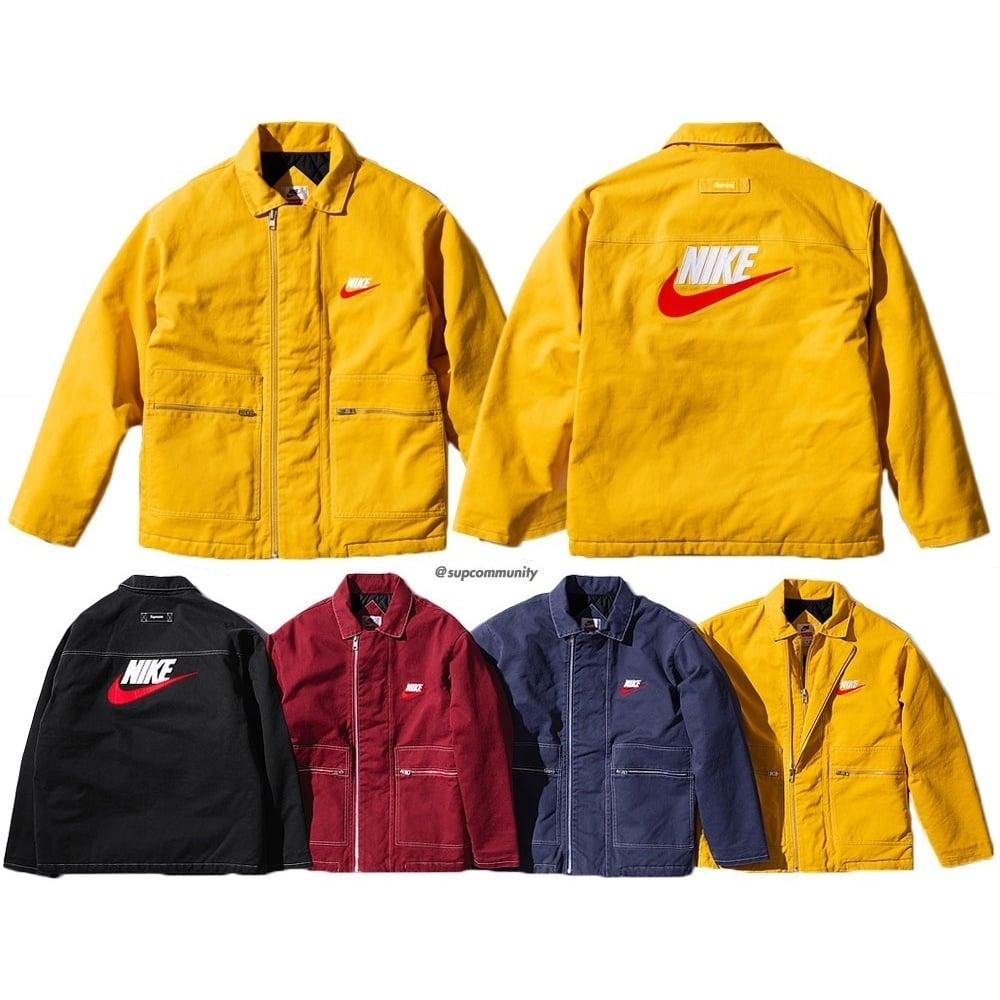 Supreme®/Nike® Double Zip Quilted Work Jacket - SupremeCommunity
