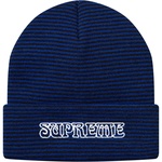 Supreme Small Stripe Beanie (FW18) - Royal