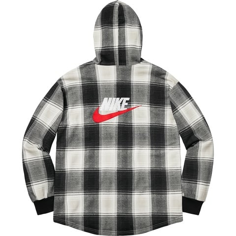 Supreme®/Nike® Plaid Hooded Sweatshirt - Supreme
