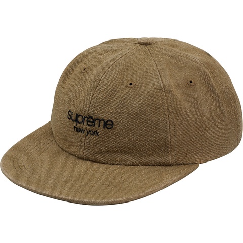 Supreme Napped Canvas Classic Logo 6-Panel - Olive
