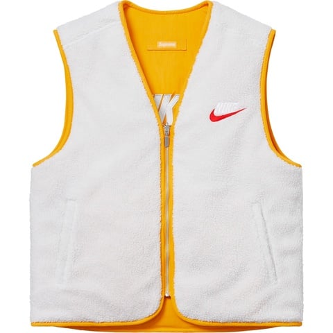 Supreme Supreme®/Nike® Reversible Nylon Sherpa Vest - Mustard