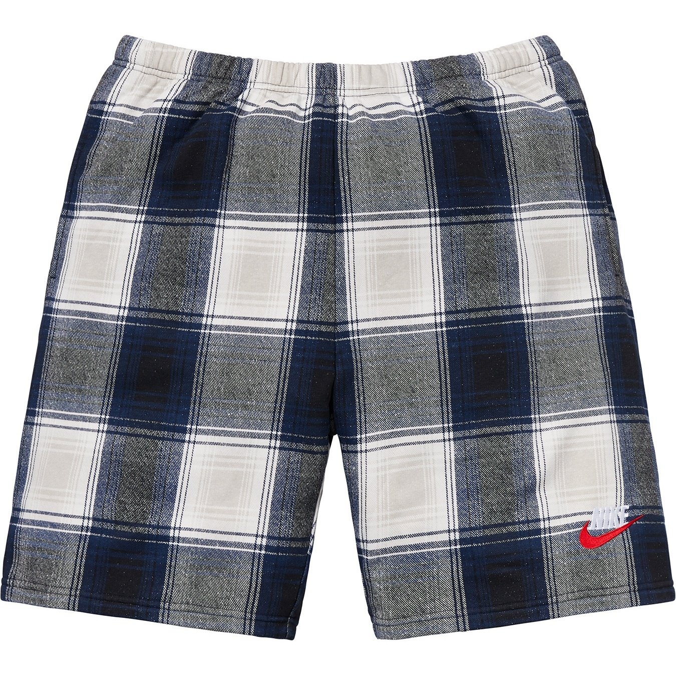 Supreme Supreme Nike Plaid Sweatshort (FW18) - Navy - $108