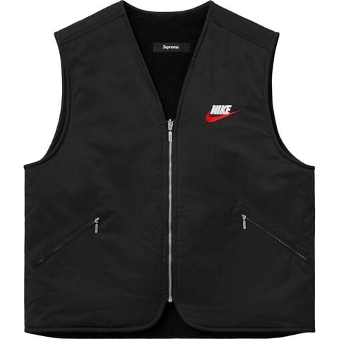 Supreme®/Nike® Reversible Nylon Sherpa Vest - Supreme