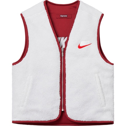 服/ファッション Supreme x Nike Reversible Nylon Sherpa Vest Supreme Nike Reversible Nylon Sherpa Vest Mustard