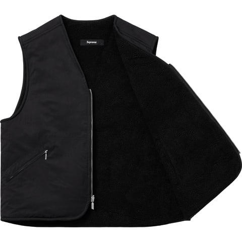 Supreme Supreme®/Nike® Reversible Nylon Sherpa Vest - Black