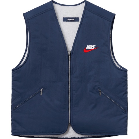 Supreme®/Nike® Reversible Nylon Sherpa Vest - Supreme