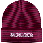 Supreme Small Stripe Beanie (FW18) - Pink