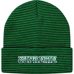 Supreme Small Stripe Beanie (FW18) - Green