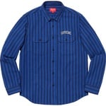 Supreme Stripe Heavyweight Flannel Shirt (FW18) - Royal