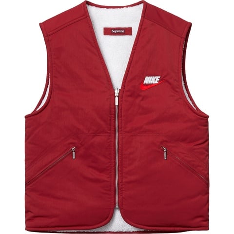 Supreme®/Nike® Reversible Nylon Sherpa Vest - Supreme