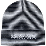 Supreme Small Stripe Beanie (FW18) - White