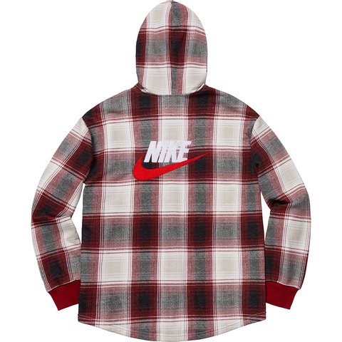 Supreme®/Nike® Plaid Hooded Sweatshirt - Supreme
