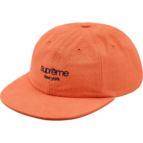Supreme Napped Canvas Classic Logo 6-Panel - Peach
