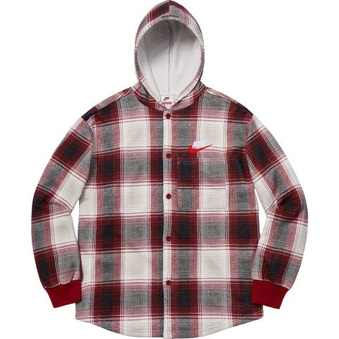 Supreme®/Nike® Plaid Hooded Sweatshirt - Supreme