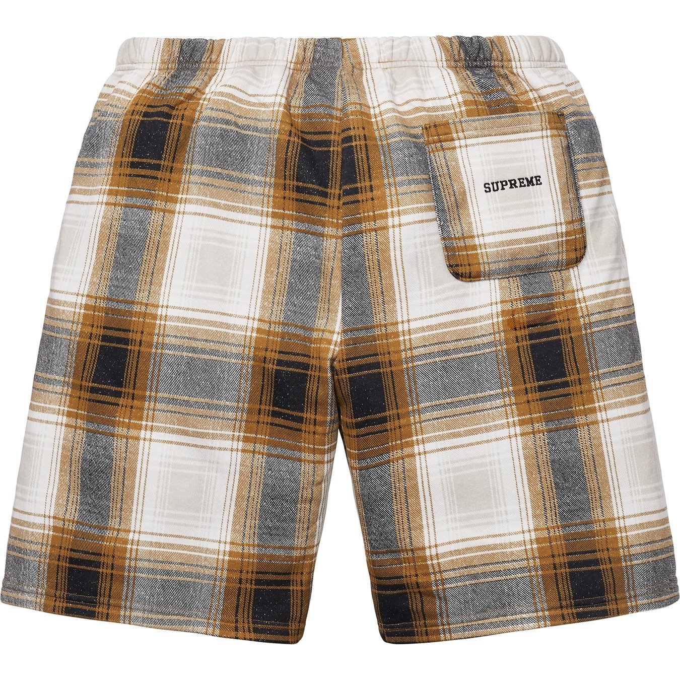 Supreme Supreme Nike Plaid Sweatshort (FW18) - Mustard - $108