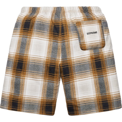 Supreme Supreme®/Nike® Plaid Sweatshort - Mustard