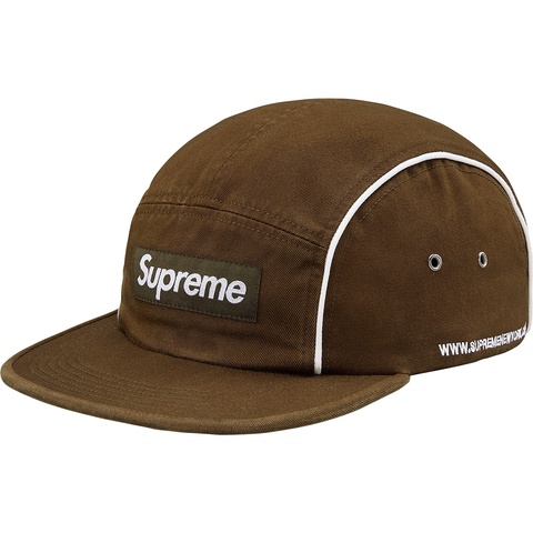 Supreme Piping Camp Cap - Moss