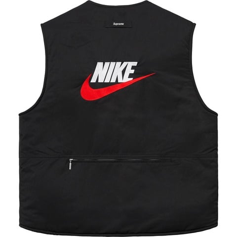 トップス Nike Supreme reversible vest Nike X Supreme Reversible Nylon Sherpa Vest Burgundy Size Small | eBay