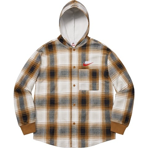Supreme®/Nike® Plaid Hooded Sweatshirt - Supreme