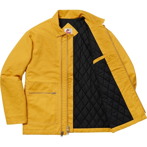 Supreme Supreme®/Nike® Double Zip Quilted Work Jacket - Mustard