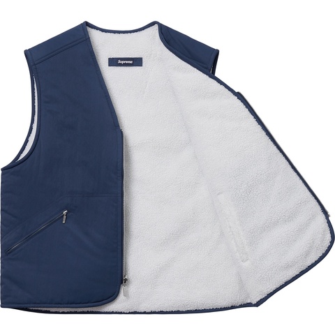 Supreme®/Nike® Reversible Nylon Sherpa Vest - Supreme