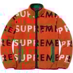 Supreme Reversible Logo Fleece Jacket (FW18) - Orange
