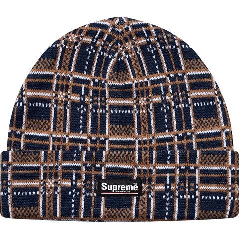 Plaid Beanie - fall/winter 2018 - Supreme