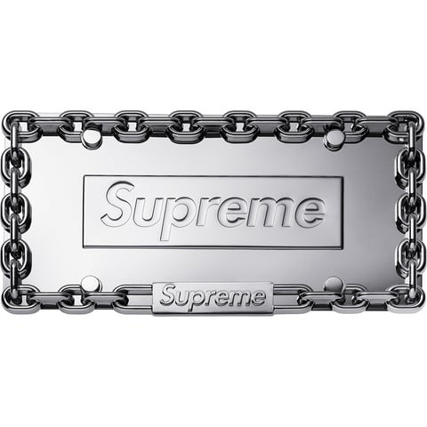 Chain License Plate Frame - fall/winter 2018 - Supreme