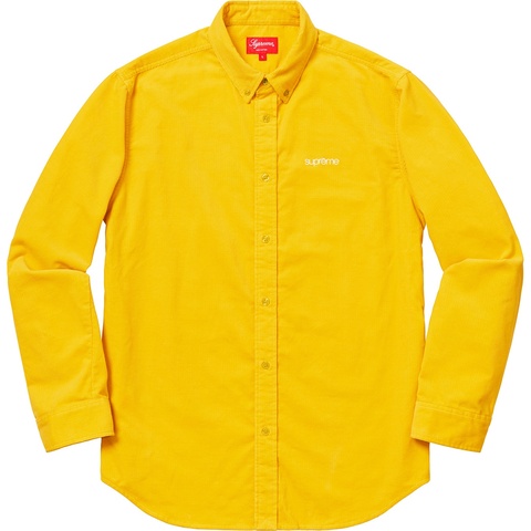Supreme Corduroy Shirt - Yellow
