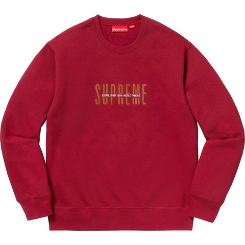 World Famous Crewneck - fall/winter 2018 - Supreme World Famous Crewneck - fall/winter 2018 - Supreme