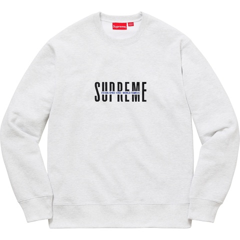 World Famous Crewneck - fall/winter 2018 - Supreme World Famous Crewneck - fall/winter 2018 - Supreme