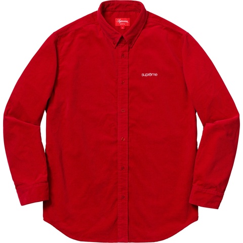 Supreme Corduroy Shirt - Red