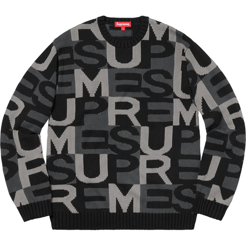 Big Letters Sweater - fall/winter 2018 - Supreme