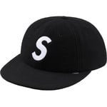 Supreme Polartec S Logo 6-Panel Hat (FW18) - Black