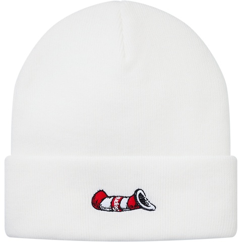 Supreme Cat in the Hat Beanie - White