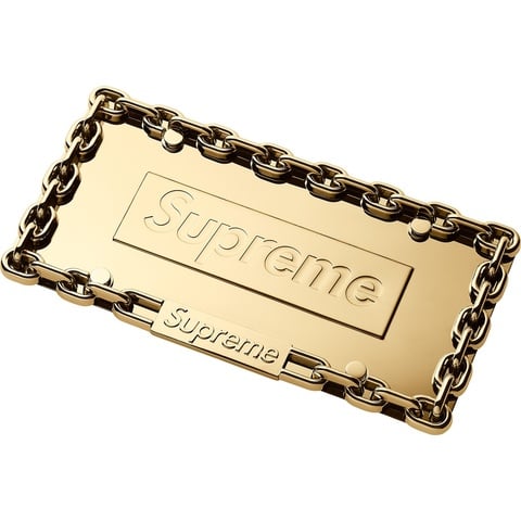 Chain License Plate Frame - fall/winter 2018 - Supreme