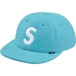 Supreme Polartec S Logo 6-Panel Hat (FW18) - Light Blue