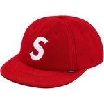 Supreme Polartec S Logo 6-Panel Hat (FW18) - Red