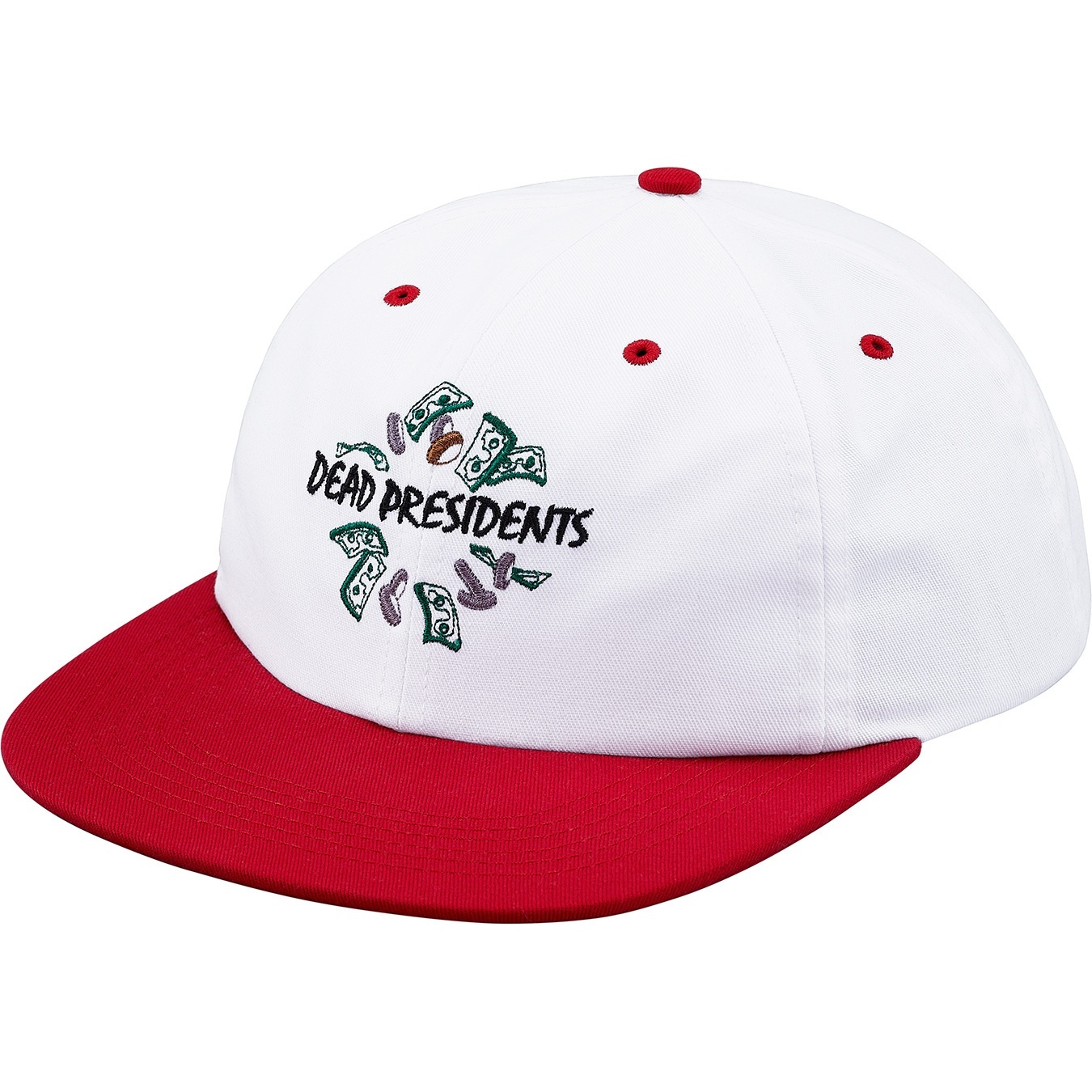Supreme Dead Presidents 6-Panel Hat (FW18) - Red - $44
