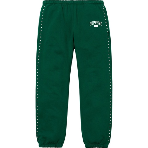 Supreme Studded Sweatpant - Dark Green