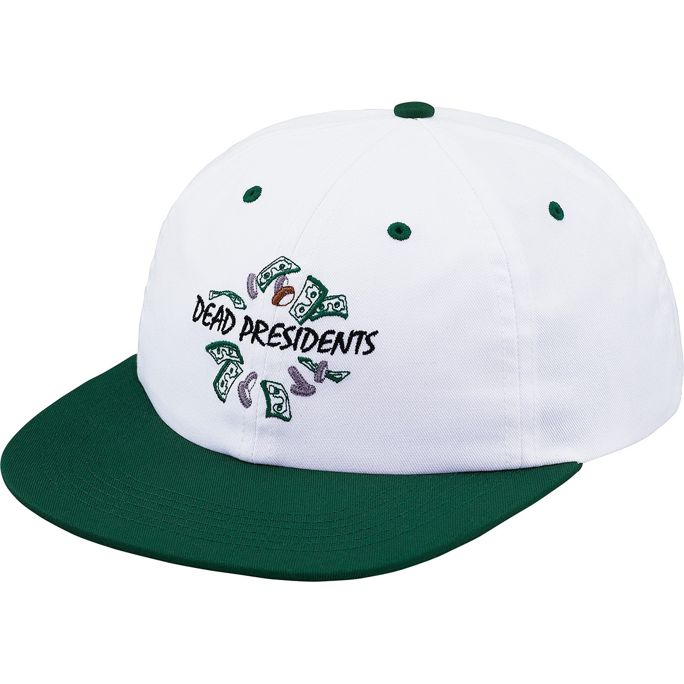 Supreme Dead Presidents 6-Panel Hat (FW18) - Green - $44