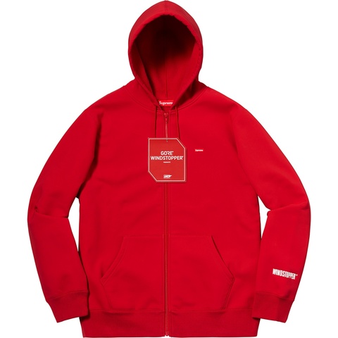 Supreme WINDSTOPPER® Zip Up Hooded Sweatshirt - Red