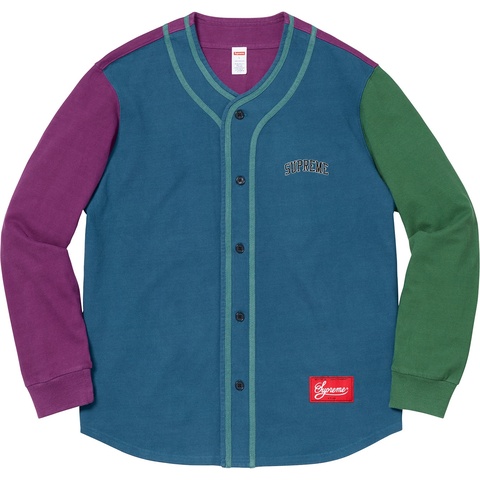 Color Blocked Baseball Top - fall/winter 2018 - Supreme