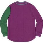 Supreme Color Blocked Baseball Top (FW18) - Navy