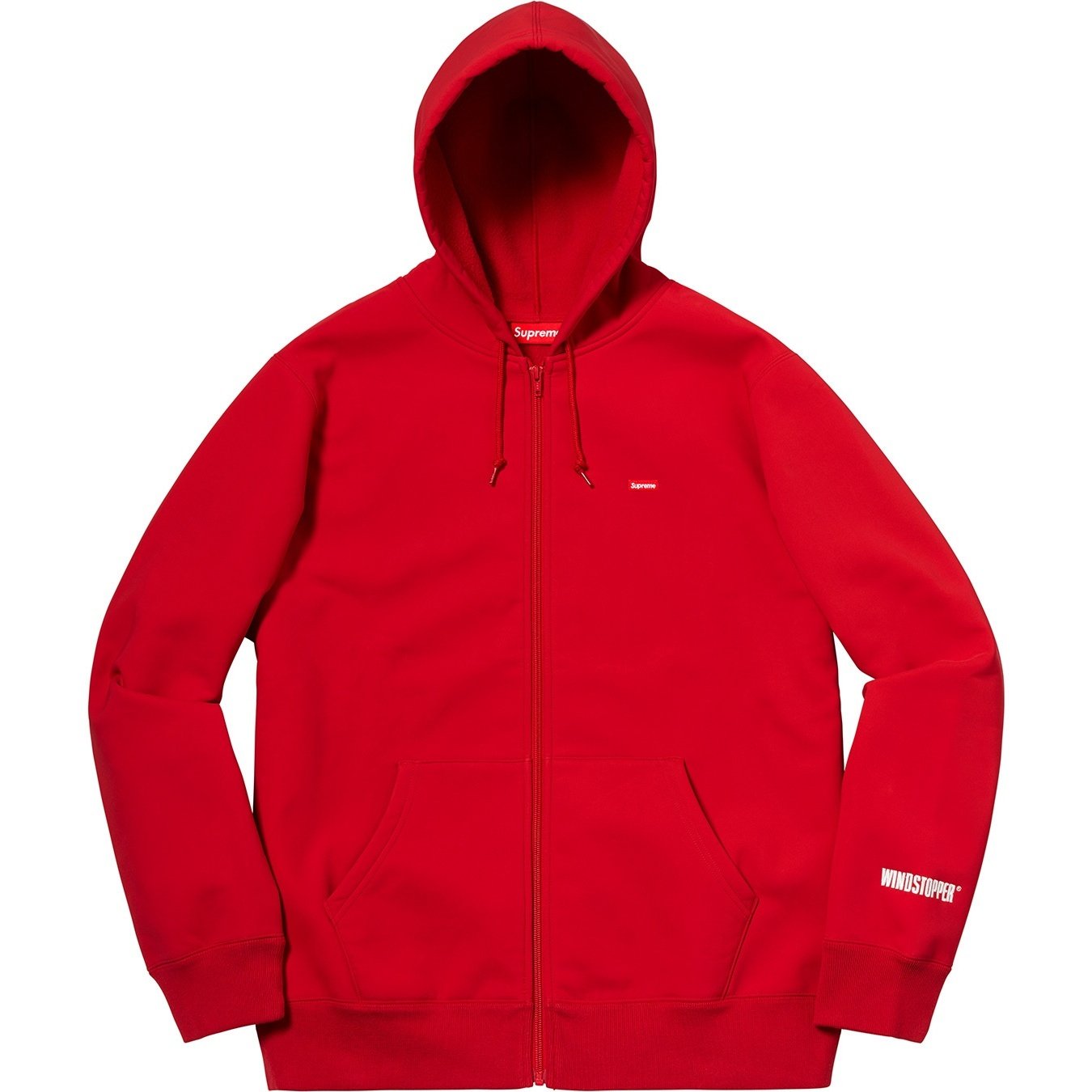 Supreme WINDSTOPPER Zip Up Hooded Sweatshirt (FW18) - Red - $228