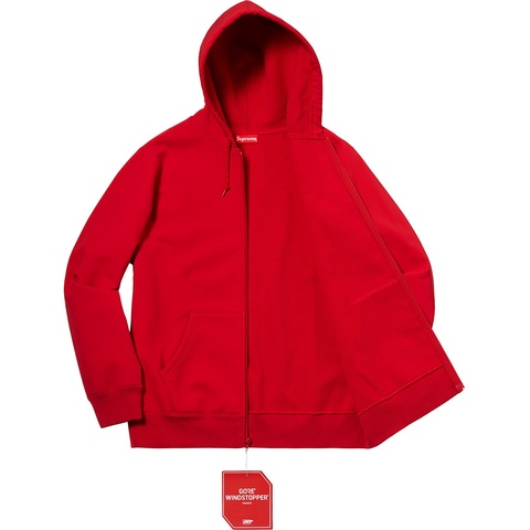 Supreme WINDSTOPPER® Zip Up Hooded Sweatshirt - Red